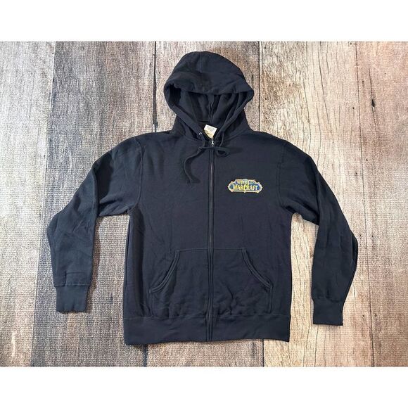 World of Warcraft Alliance Black Hoodie Independent Trading Co Medium Wow Jinx - Picture 3 of 10